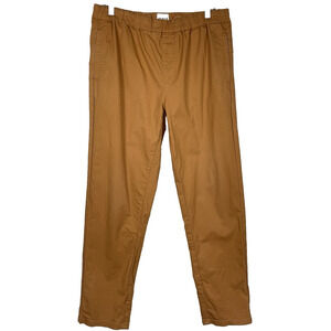 Pact Organic Daily Twill Midweight Pant Men L Burnt Orange Sienna Hiking Camping